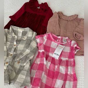 Lot girls dresses H&M & Gymboree 4-6 months